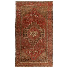 9.2x16 Ft Antique Persian Heriz Rug, Circa 1900	