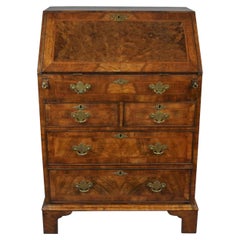 Petite and Beautiful George II Walnut Bureau c. 1750