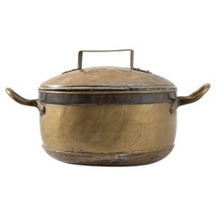 Antique Belgian French Pot with Lid