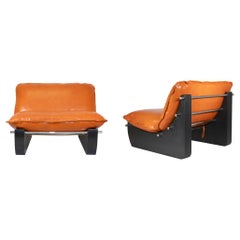 Pair of Vintage Armchairs by Giuseppe Munari, Italy 1970s