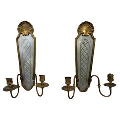 Antique 1900's Caldwell Mirrored Sconces