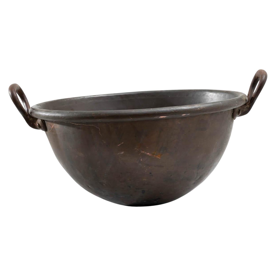 19th Century French Copper Bowl For Sale
