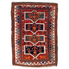 Bobyrug’s Pretty early 20th century Kazak rug 