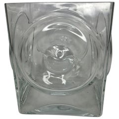 Used Mid-Century Bulls-Eye Glass Ice Bucket