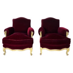 Louis XV Style Club Chair Set of 2