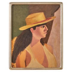 Woman in the Summer Portrait on Canvas
