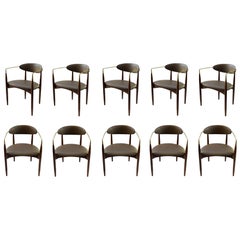 Set of Ten Mid-Century Viscount Chairs by Dan Johnson, c. 1950's