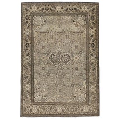 Tapis d'accent persan Malayer fait à la main au milieu du 20e siècle