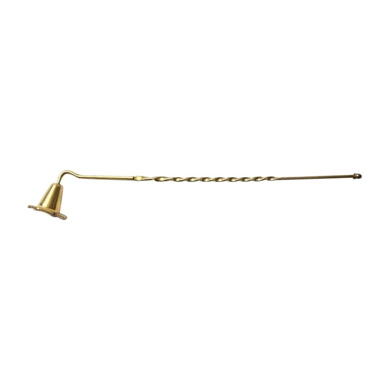 Mid Century Modern Brass Candle Snuffer Wand - India For Sale