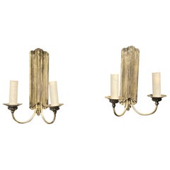 Antique 1920s Silver Plated Caldwell Sconces