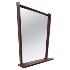 Danish Midcentury Rosewood Console Mirror & Shelf, 1960s