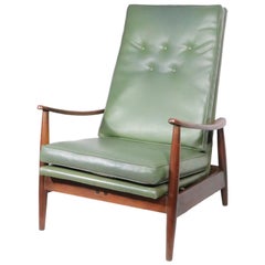 Mid Century Platform Rocker Designed by Milo Baughman for James Furniture