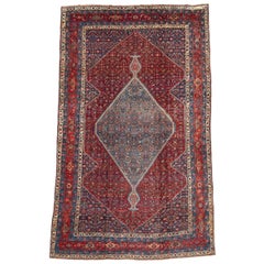 Antique Persian Bidjar Carpet, Late 19th Century