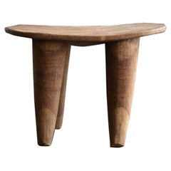 Grand tabouret Senufo d'Afrique/Table en bois/Table d'appoint/20e siècle