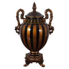 Horchow Ginger Jar Trophy Urn Mantel Vase Footed Handled w Lid 16"