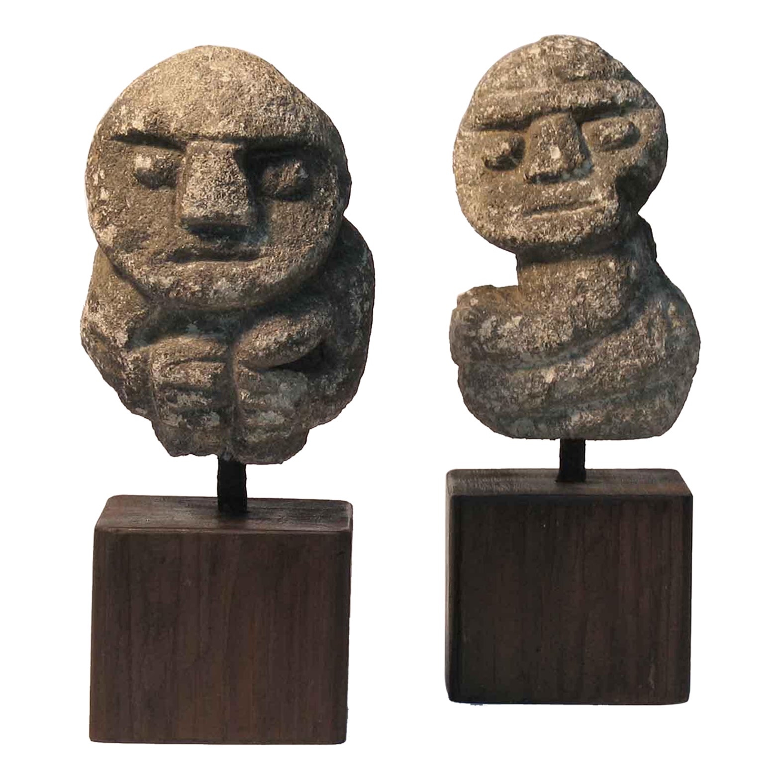 Stone Carved Anthropomorphic Sculptures Recuay Culture Ancash highlands, Peru For Sale