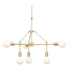 Three Arm Six Sphere Chandelier by Lights of London