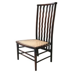 Morris & Co Lath back Chair for Liberty with a cane seat