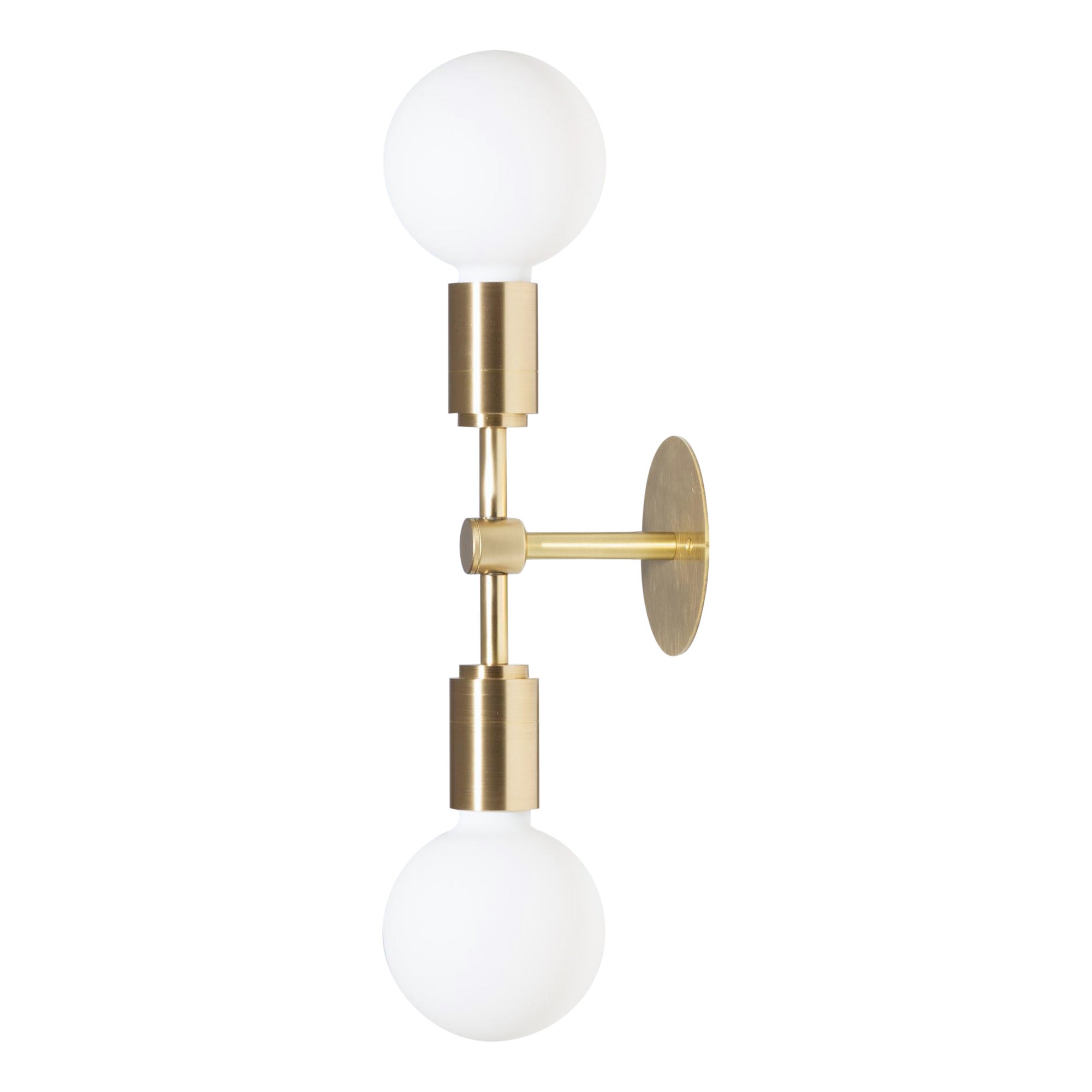Double Sphere Flush Mount Wall Light Sconce For Sale