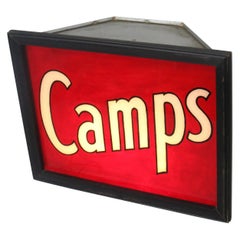 Vintage Light Up " Camps" Available Sign from Maine 