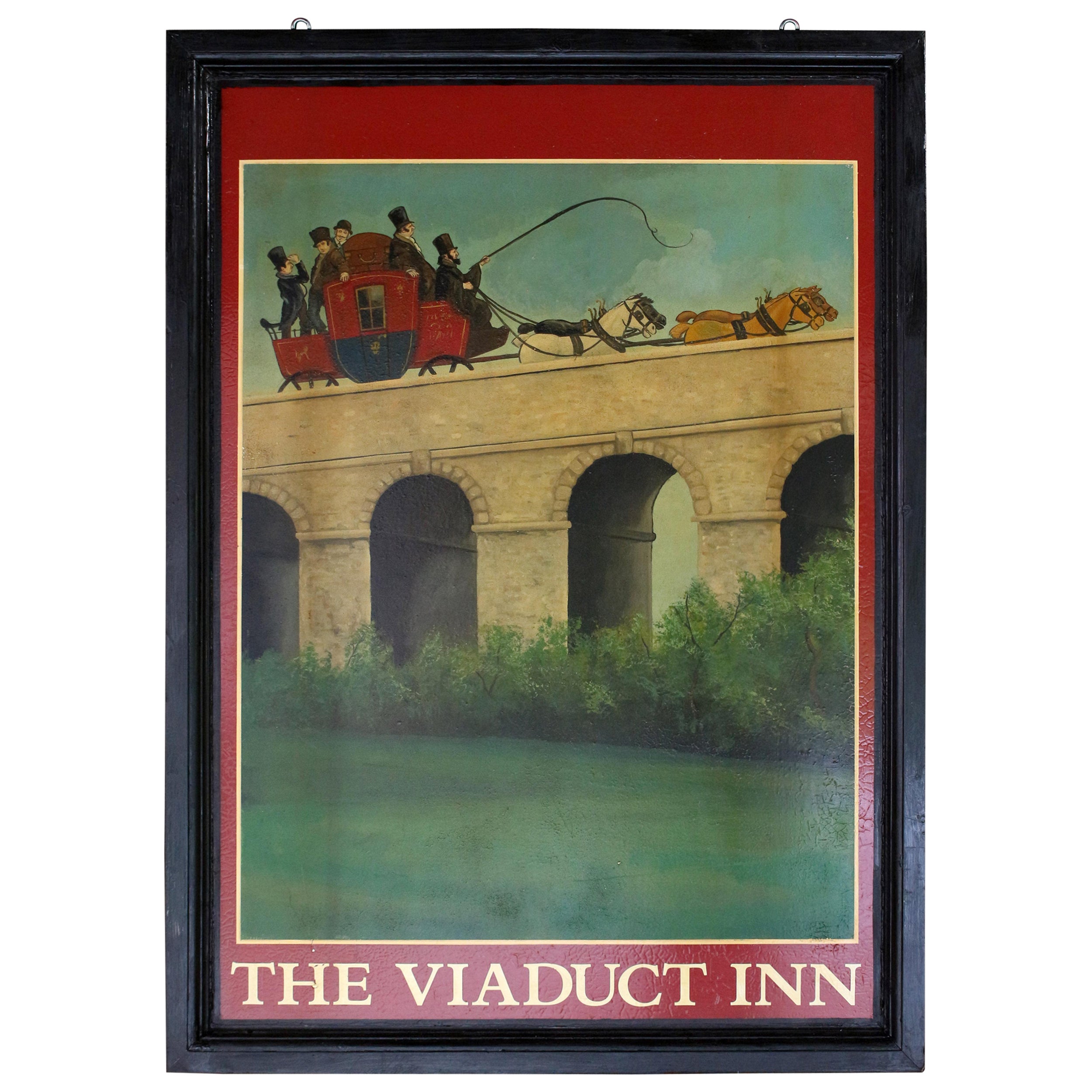English Pub Sign for "The Viaduct Inn"