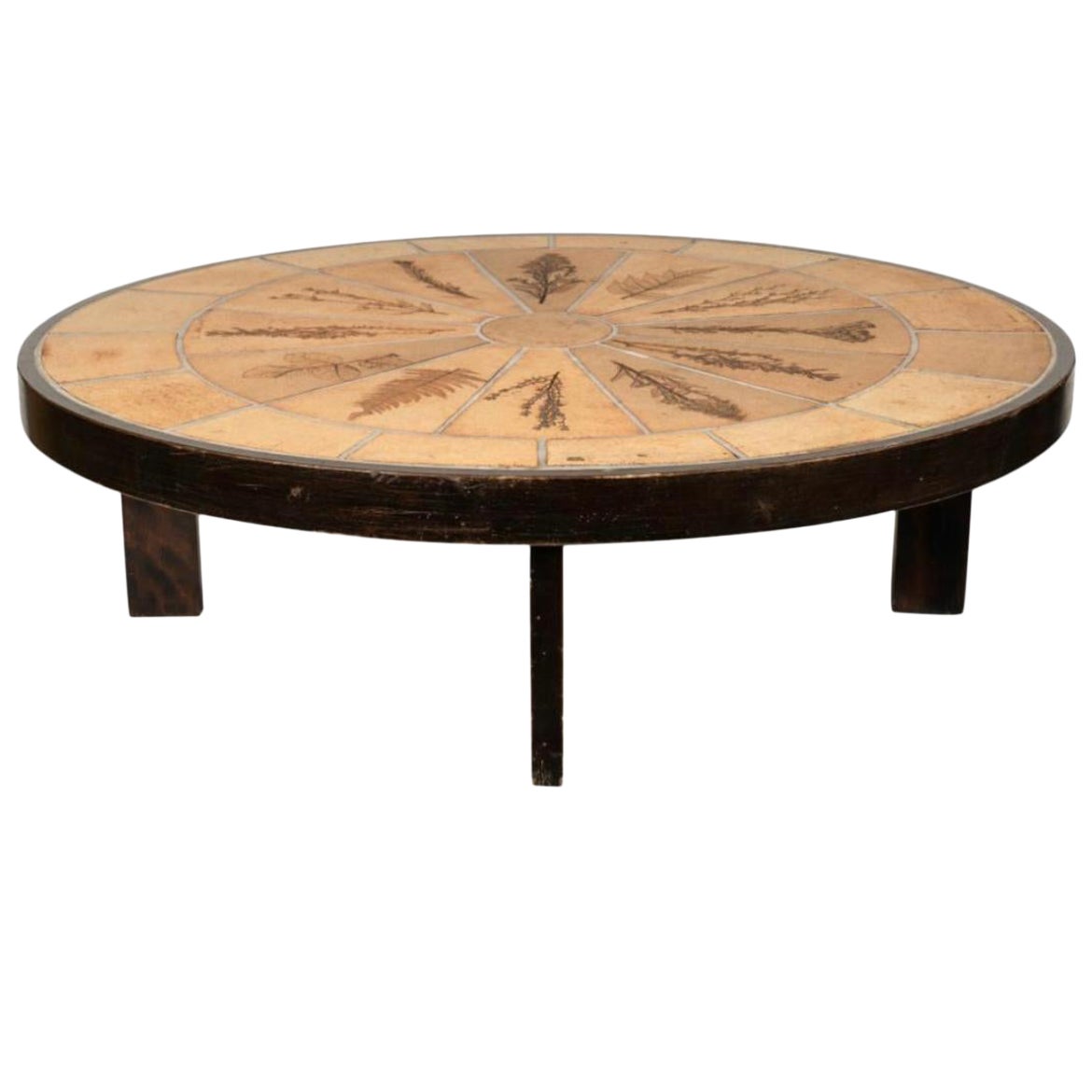 Roger Capron Oval Coffee Table