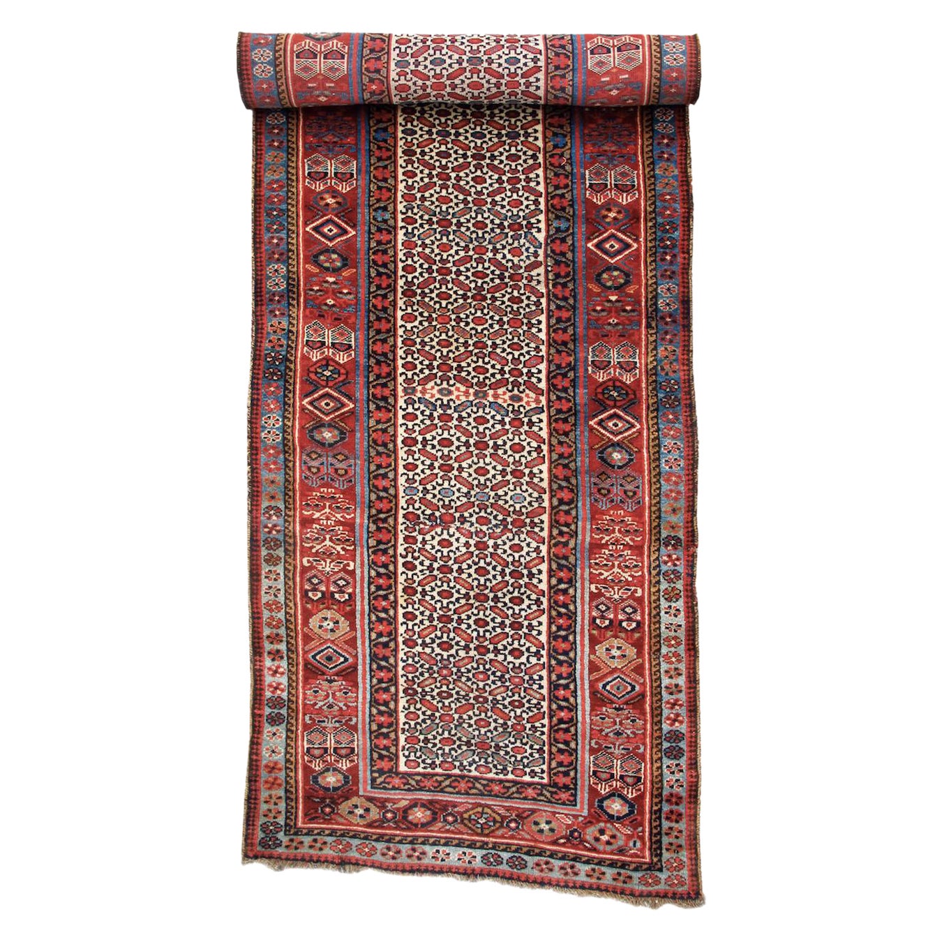 Antique Northwest Persian Long Runner, 19th Century