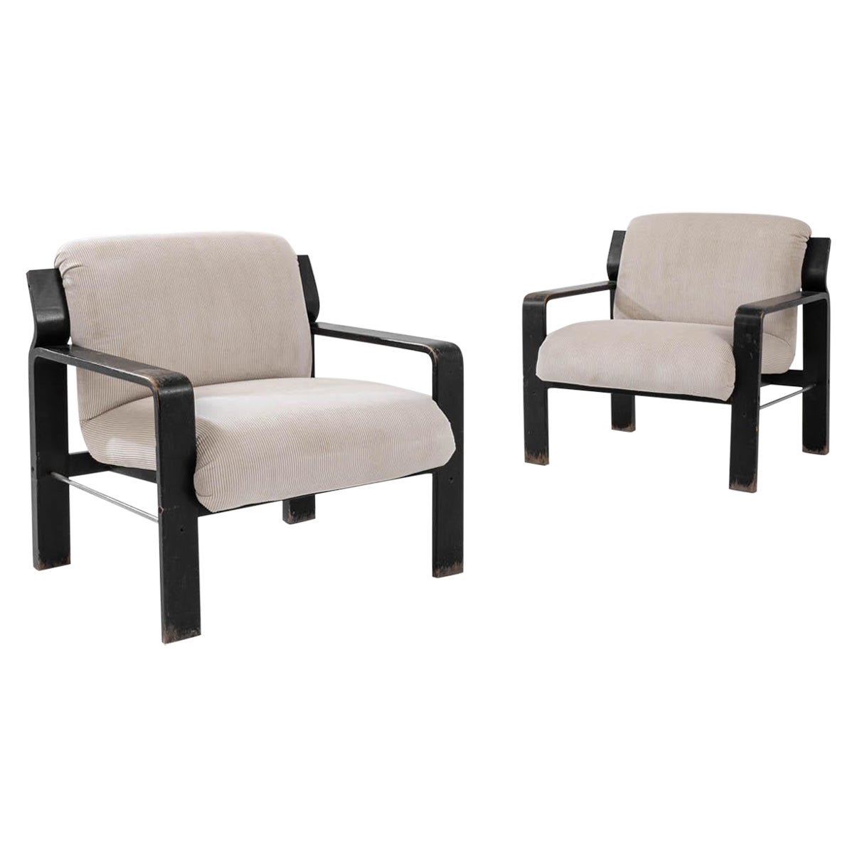 1960s Czech Armchairs by Ludvik Volak, a Pair For Sale