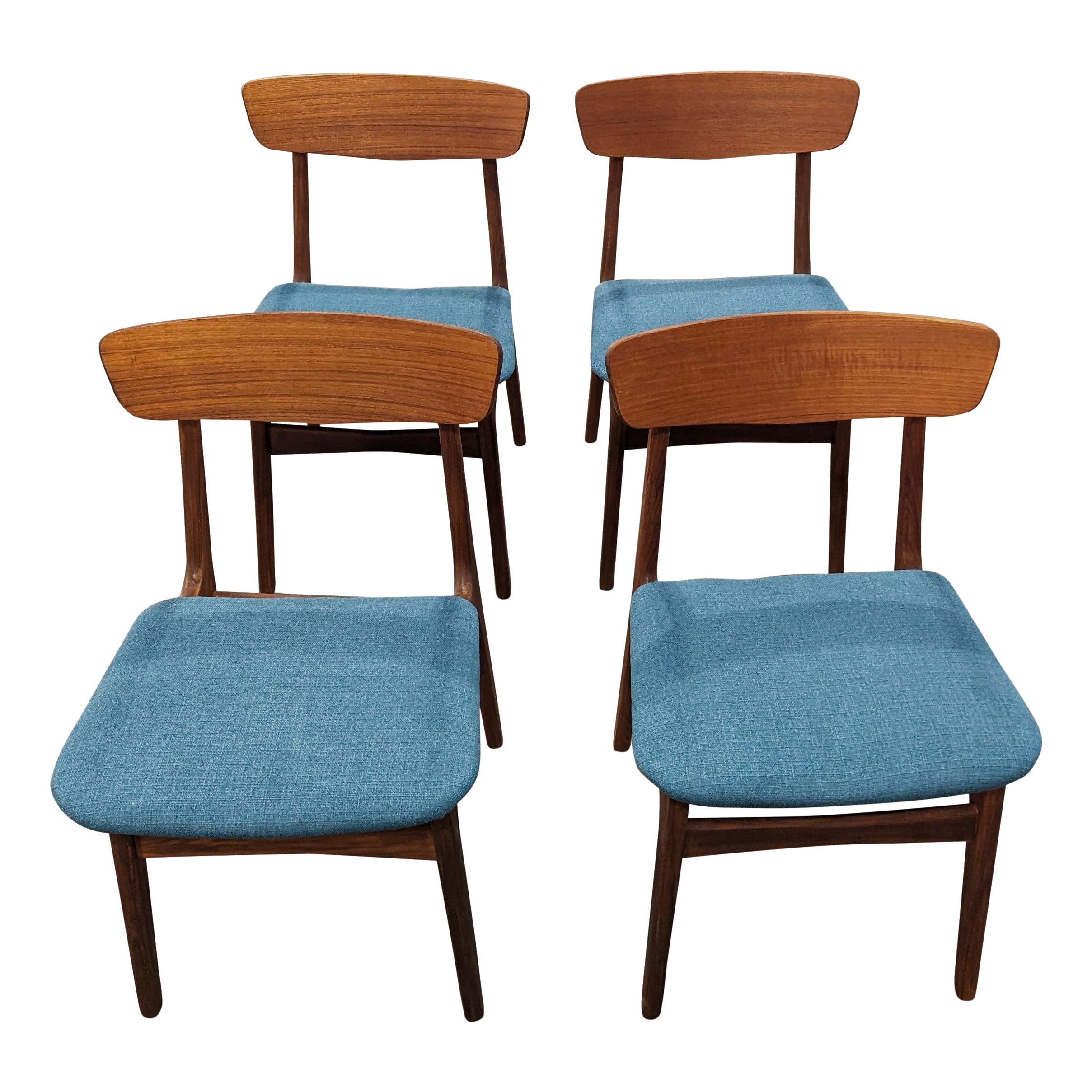 Vintage Danish Mid Century 4 Schoning Elgaard Teak Chairs - 072335