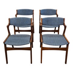 Vintage Danish Mid Century 4 Nova Teak Chairs - 072334