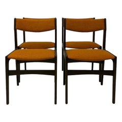 Retro Erik Buch Dining Chairs Danish