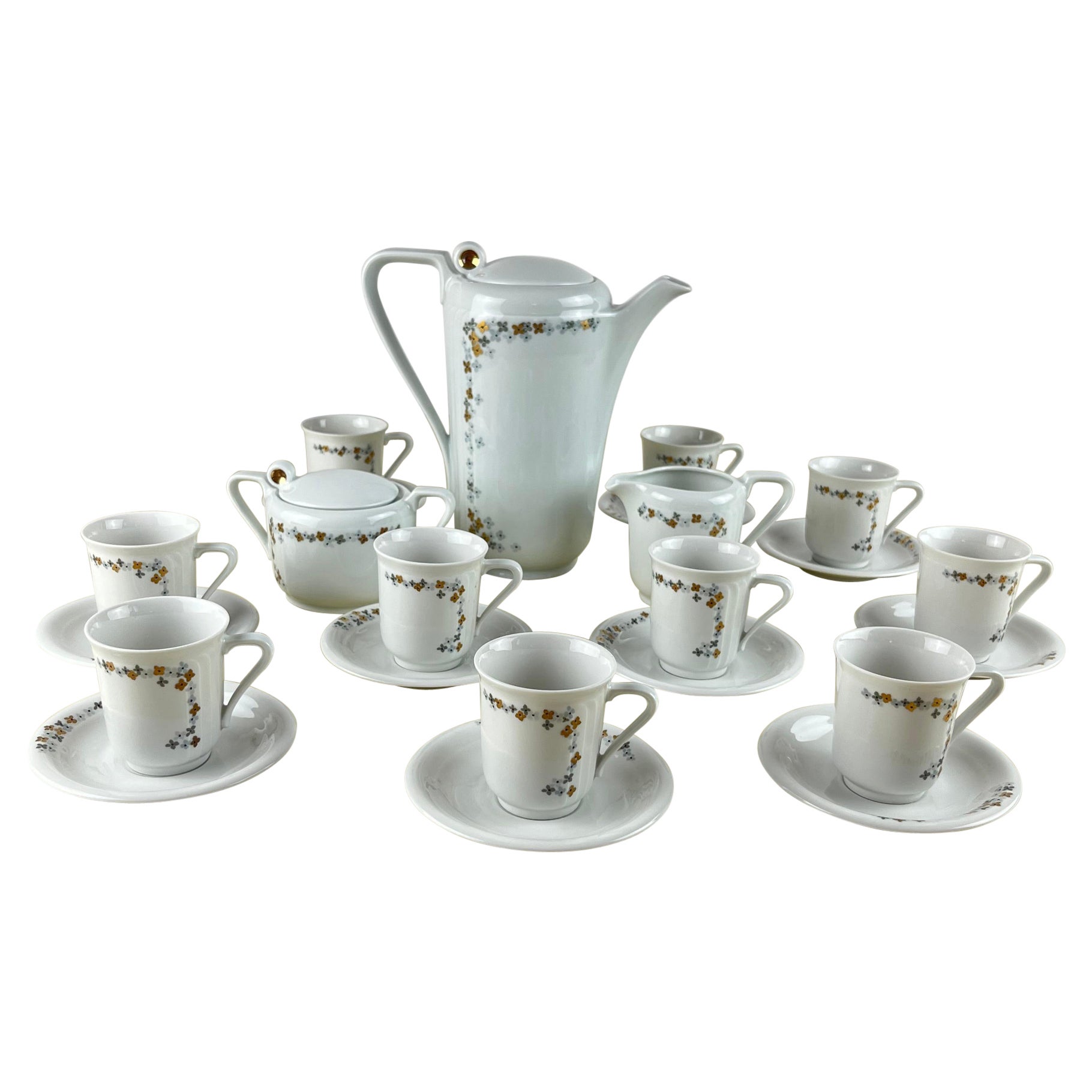 Bareuther Bavaria Coffee Service, made in Germany, 1980s For Sale