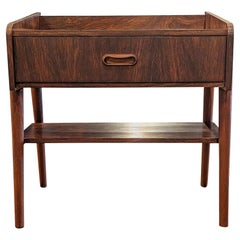 Vintage Danish Mid Century Rosewood Side Table / Nightstand - 072320