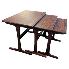 Kai Kristiansen Vildbjerg Mobelfabrik Rosewood Nesting Tables - 072316