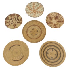 Round Woven Gallery Wall Basket Set of "6"