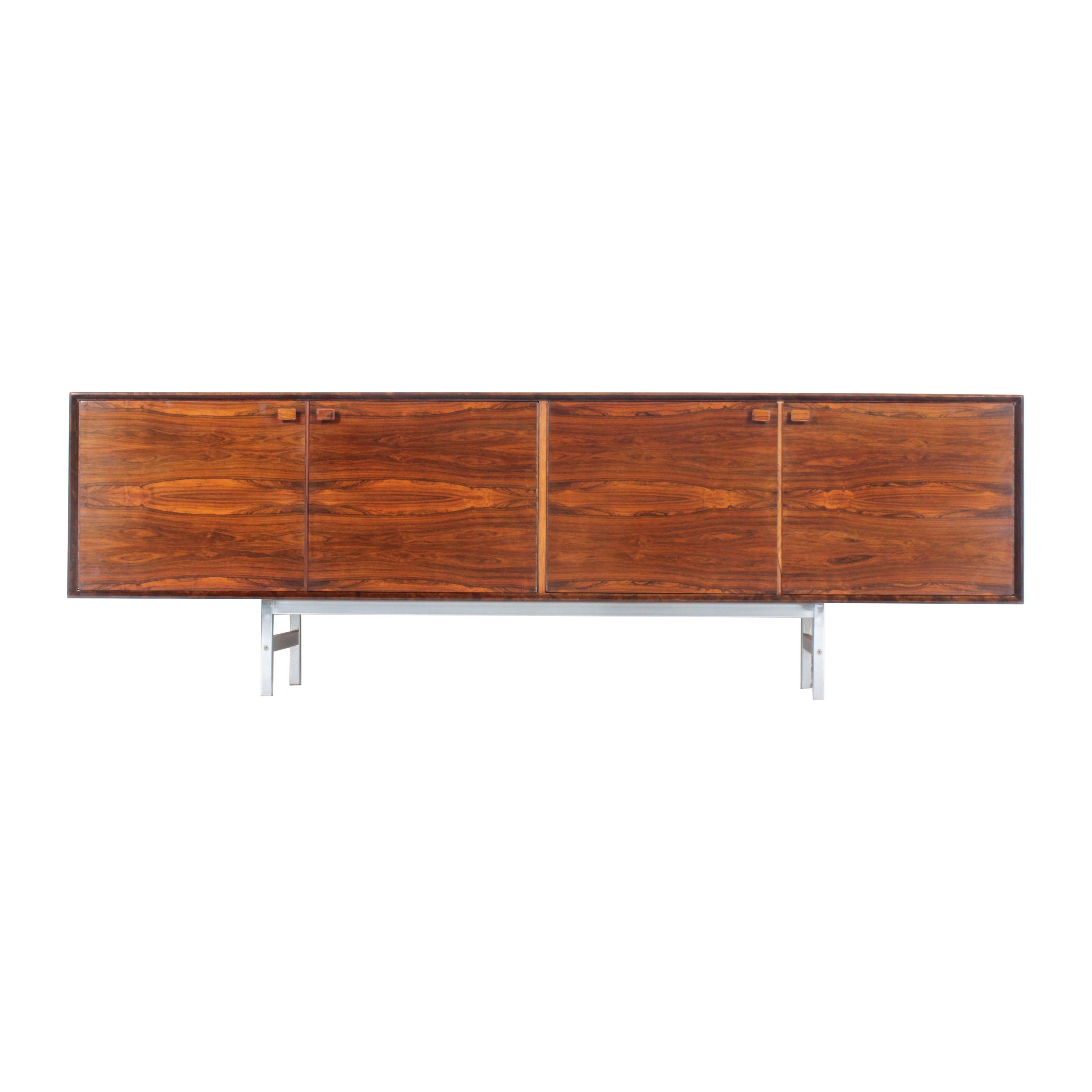 Exceptional Scandinavian  Rio Rosewood Sideboard By Fredrik A Kayser For Sale