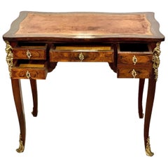 18th Century Superb Gilt Bronze Mounted Writing Lady Desk, by DELORME