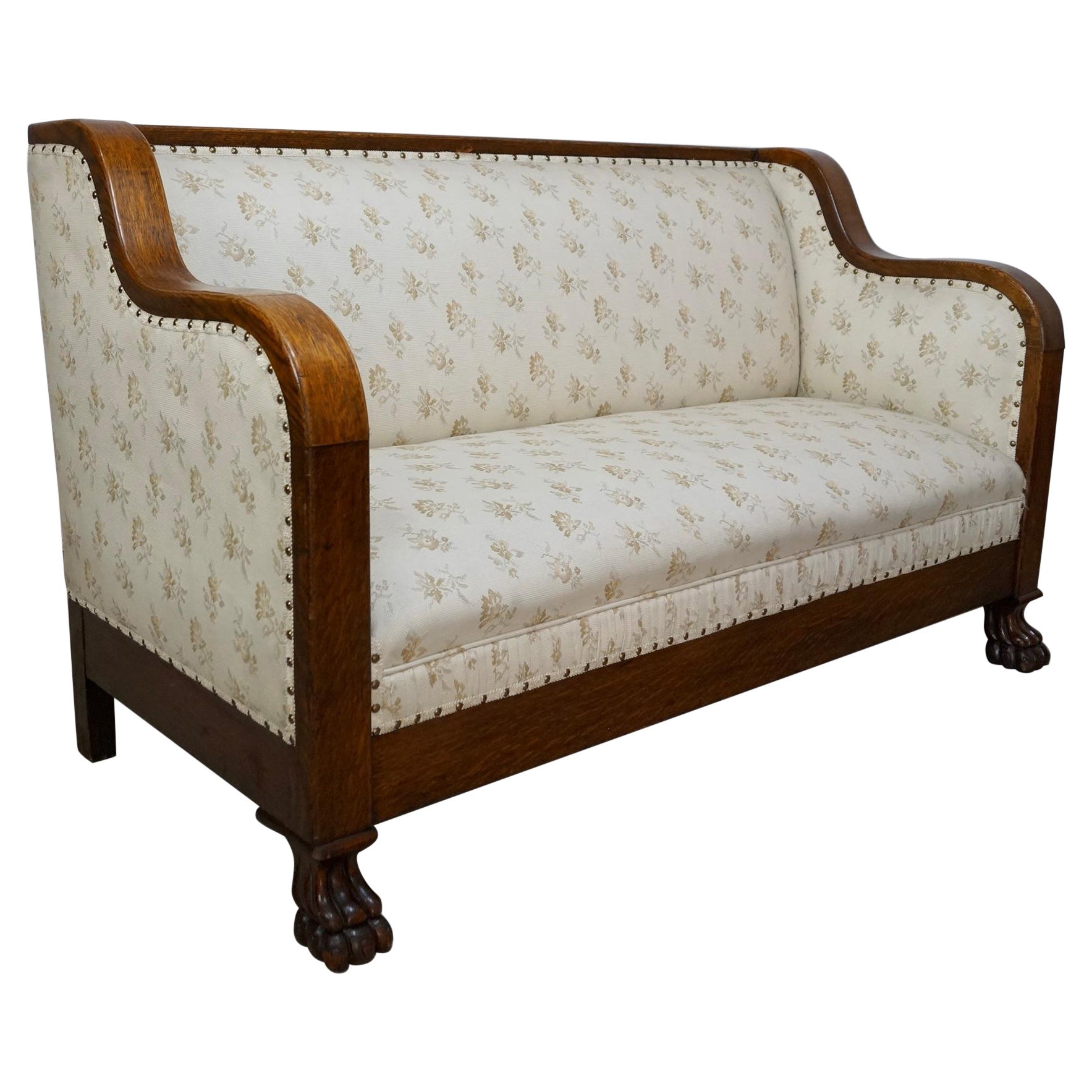 Early 1900's Arts & Crafts Mission Sofa 