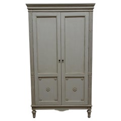 Vintage Gustavian Style Wardrobe 