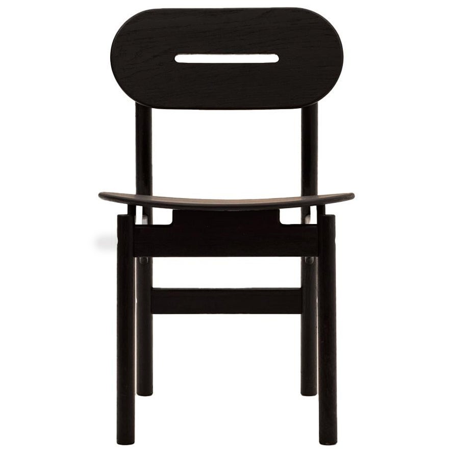 KITA LIVING Frame Chair Elliptical - Oak Black For Sale