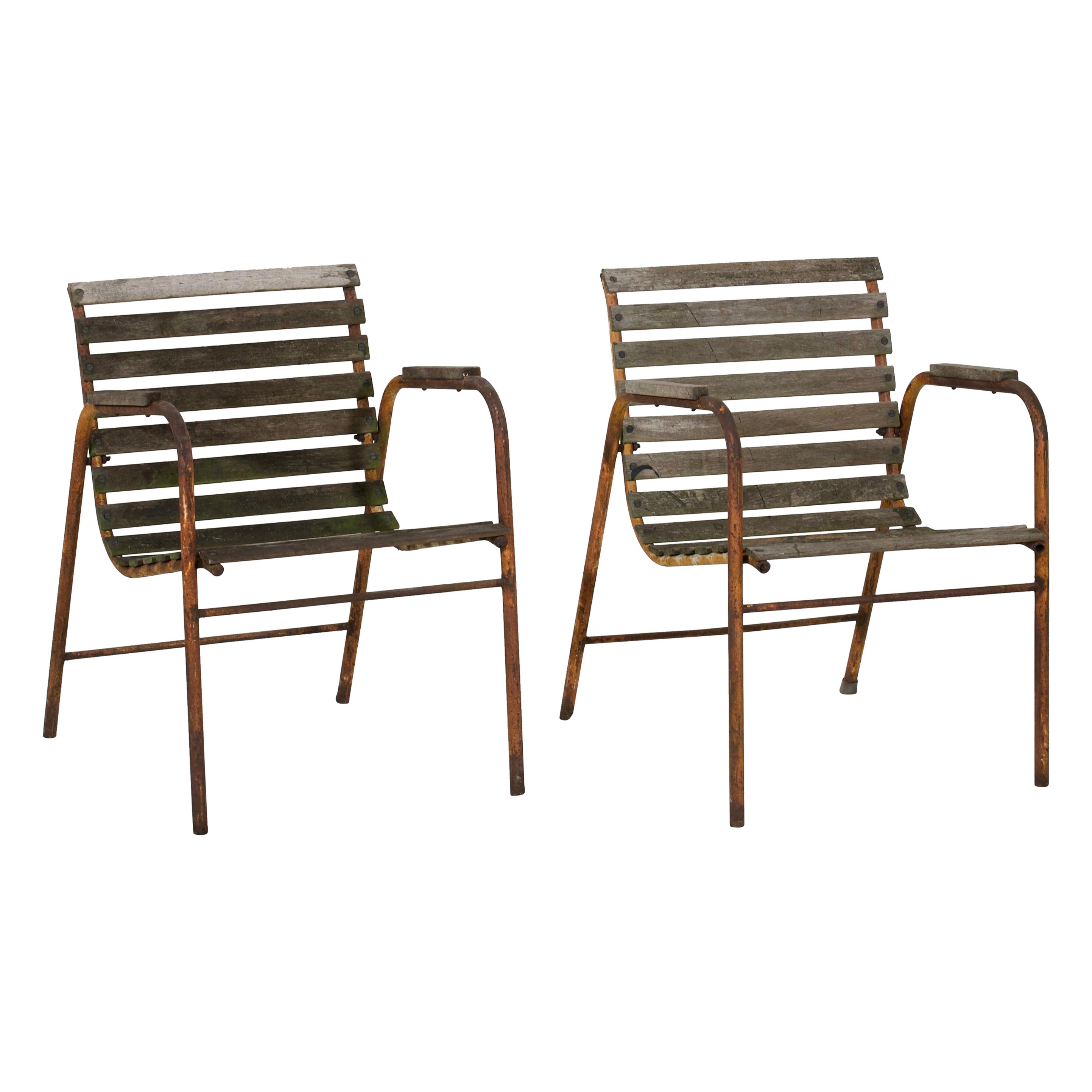 Chaises de jardin suédoises, vers 1900. en vente