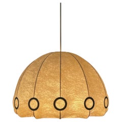 Cocoon pendant light by Friedel Wauver for Goldkant Leuchten, Germany 1960s