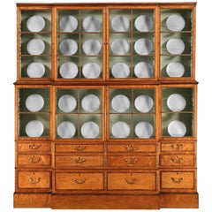 George III Satinwood Display, Collectors Cabinet