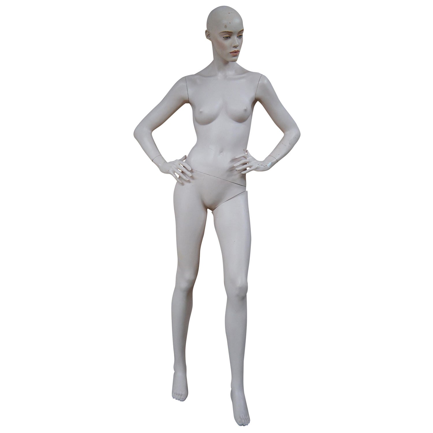 Late Victorian Wasp-Waisted Shop Display Mannequin by Wells and Son, London  For Sale at 1stDibs