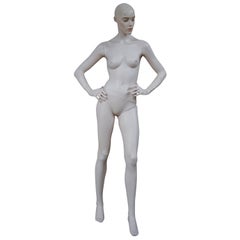 Vintage Adel Rootstein Standing Female Display Mannequin London England 69"