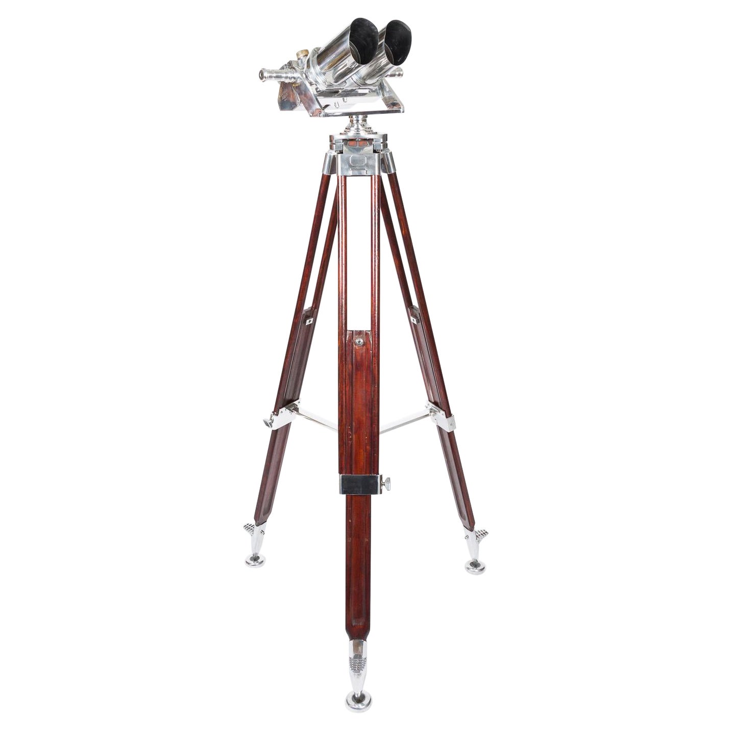 A WWII tripod mounted 10 x 80 binoculars For Sale at 1stDibs