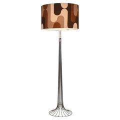 Fritz Hansen floor lamp with Panton lamp shade, 1960s
