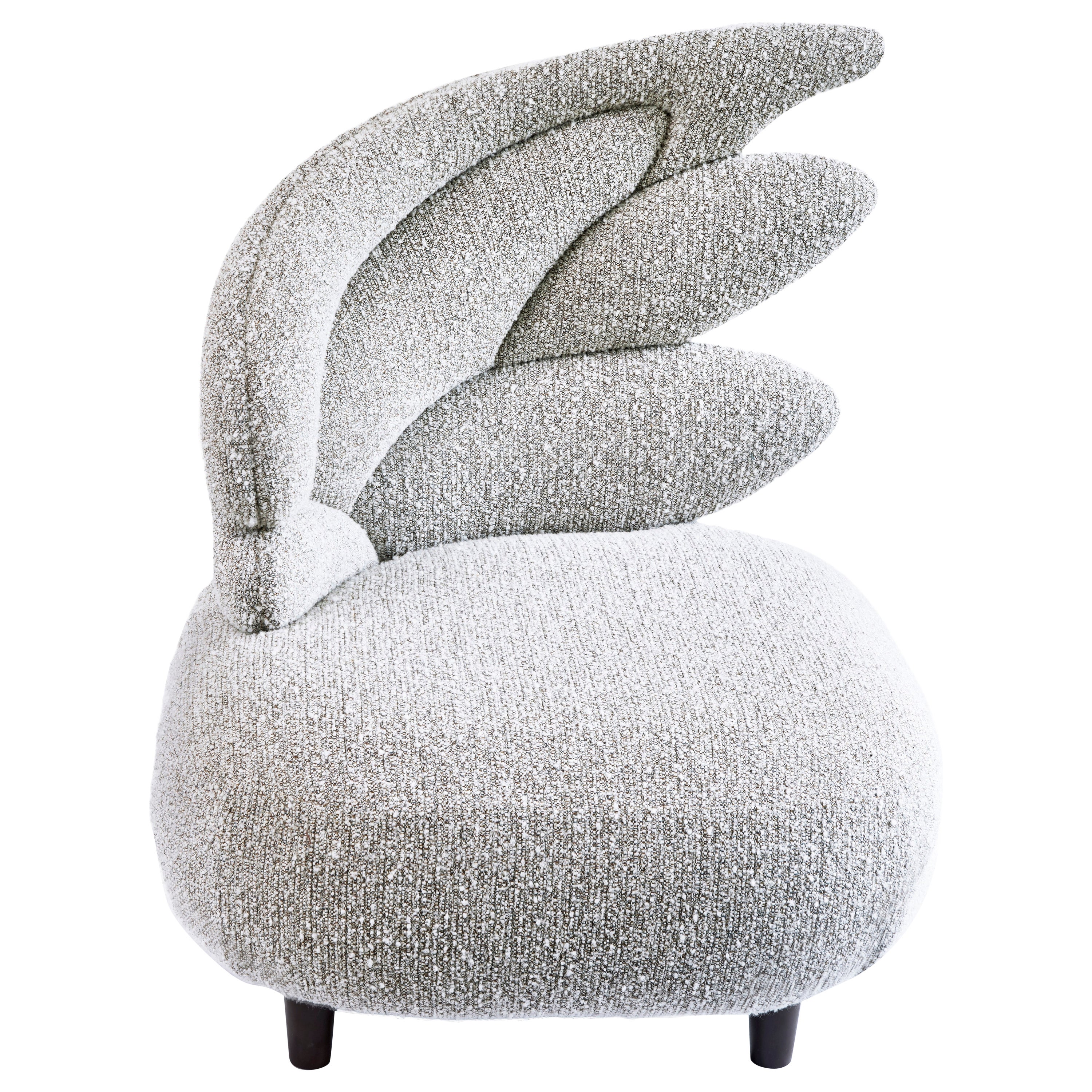 Zeus Grey Armchair by Emilie Lemardeley For Sale