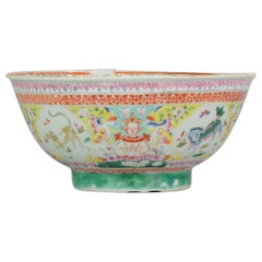 Antique Chinese Porcelain Bowl SE Asian Thai/Malay Market Bencharong Straits