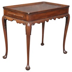 Beautiful Colonial Williamsburg Style Antique Style Tea Table Circa 1970